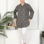 Tunikteks Dokuma viskon yumuşak rahat desenli tunik