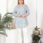 Tunikteks Tunik dokuma viskon yumuşak rahat desenli tunik